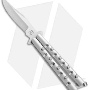 29 Knives Chris Olofson 3.75" Bowie Skeleton Bali Butterfly Knife *Used*